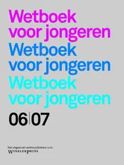 Omslag van Wetboek voor jongeren