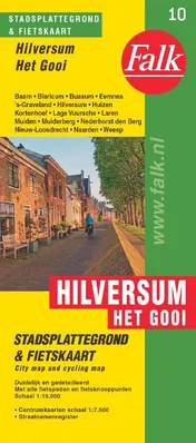 Omslag van Falk stadsplattegrond & fietskaart Hilversum 't Gooi