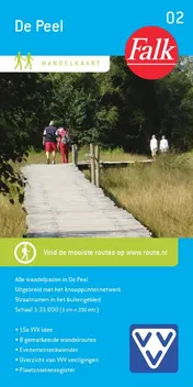 Omslag van Falk VVV wandelkaart 02 De Peel