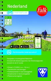 Omslag van Falk fietsatlas Nederland