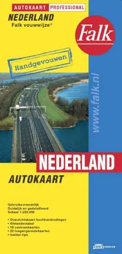 Omslag van Nederland Autokaart Falk-vouwwijze
