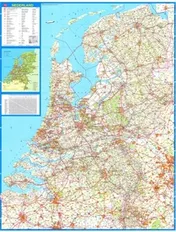 Omslag van Wandkaart Nederland
