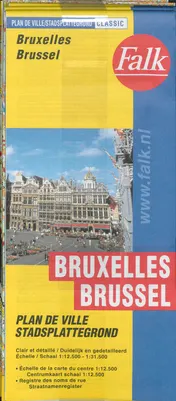 Omslag van Brussel klein plattegrond set 5 ex