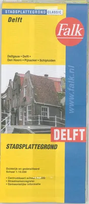 Omslag van Delft plattegrond set 5 ex