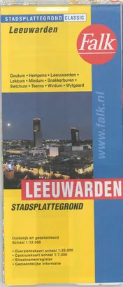 Omslag van Leeuwarden plattegrond set 5 ex
