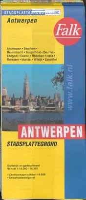 Omslag van Antwerpen klein plattegrond set 5 ex