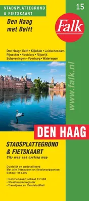 Omslag van Falk stadsplattegrond & fietskaart Den Haag