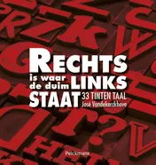 Omslag van Rechts is waar de duim links staat