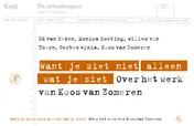 Omslag van Want je ziet niet alleen wat je ziet