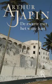 Omslag van De zwarte met het witte hart (grote letter)