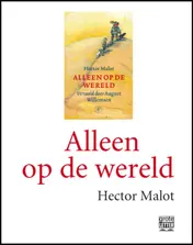 Omslag van Alleen op de wereld - grote letter