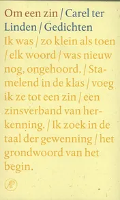 Omslag van Om een zin