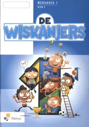 Omslag van De Wiskanjers 1 Werkboek Blok 5 - Editie 2018