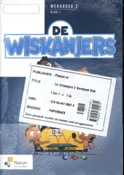 Omslag van De Wiskanjers 2 Werkboek Blok 7 - Editie 2018