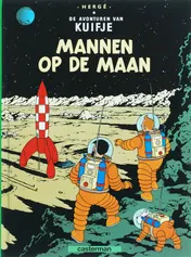 Omslag van Mannen op de maan Kuifje a5