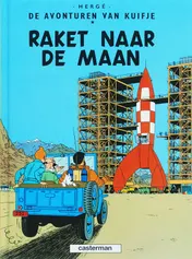 Omslag van Raket naar de maan Kuifje a5