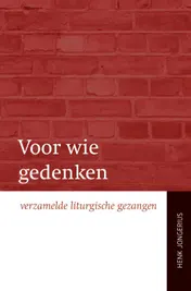 Omslag van Voor wie gedenken