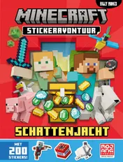 Omslag van Minecraft stickerboek - Op schattenjacht!