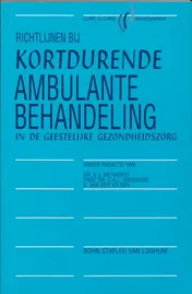 Omslag van Richtlijnen bij kortdurende ambulante behandeling in de geestelijke gezondheidszorg