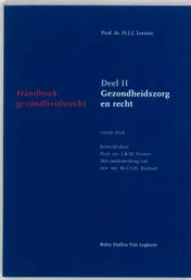 Omslag van II Gezondheidszorg en recht