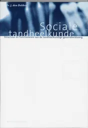 Omslag van Sociale tandheelkunde