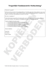 Omslag van Vragenlijst Fundamentele Onthechting (VFO) - scoreformulieren