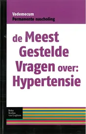 Omslag van Meest gestelde vragen over hypertensie