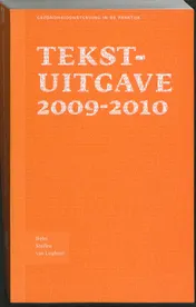 Omslag van Tekstuitgave 2009-2010
