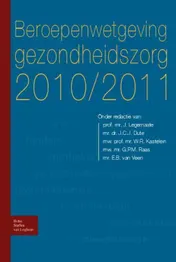 Omslag van Beroepenwetgeving gezondheidszorg 2010/2011