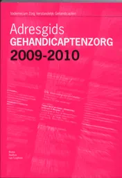 Omslag van Adresgids gehandicaptenzorg 2009-2010