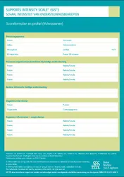 Omslag van Support Intensitiy Scale (SIS) - scoreformulieren