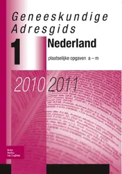 Omslag van Geneeskundige Adresgids Nederland 2010-2011 2 delen
