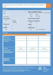 Omslag van Dementieschaal voor mensen met een verstandelijke handicap (DSVH) - scoreformulieren