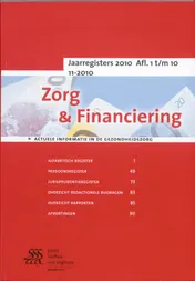 Omslag van jaarregisters 2010 Afl. 1 t/m 10