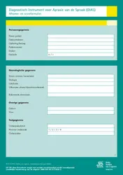 Omslag van Diagnostisch Instrument voor Apraxie van de Spraak (DIAS ) - scoreformulieren