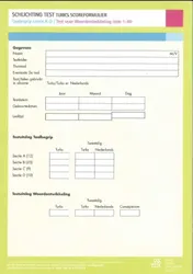 Omslag van Schlichting Test Turks Scoreformulier
