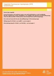 Omslag van Vragenlijst Psychosociale Vaardigheden (VPV) - scoreformulieren