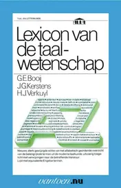Omslag van Lexicon van de taalwetenschap