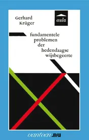 Omslag van Fundamentele problemen der hedendaagse wijsbegeerte