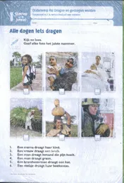 Omslag van 1e leerjaar met wisselthema "Dragen en gedragen worden"