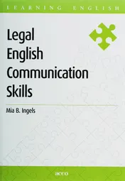 Omslag van Legal English communication skills