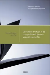 Omslag van Deugdelijk bestuur in de non-profit welzijns- en gezondheidssector