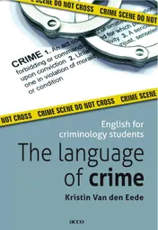 Omslag van The language of crime