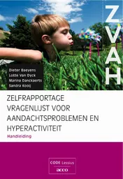 Omslag van ZVAH: Zelfreportage vragenlijst voor aandachtsproblemen en hyperactiviteit (16-25jaar)