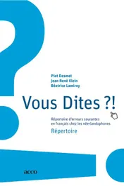 Omslag van Vous dites?!