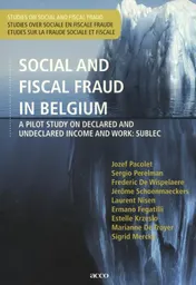Omslag van Social and fiscal fraud in Belgium