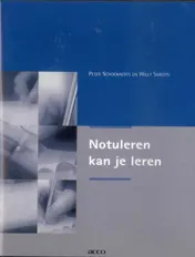 Omslag van Notuleren kan je leren