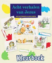 Omslag van Acht verhalen van Jezus Kleurboek