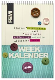 Omslag van Weekkalender 2016 FEM!