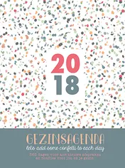 Omslag van Natural gezinsagenda 2018 Let's add some confetti to each day